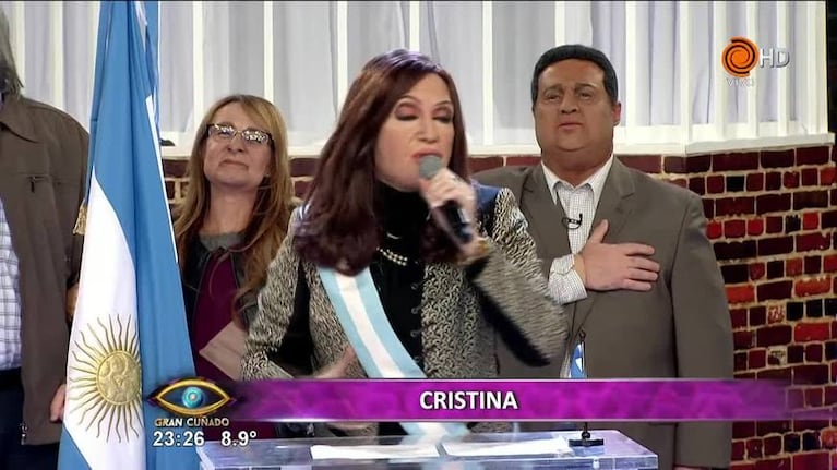 El discurso de Cristina en Showmatch