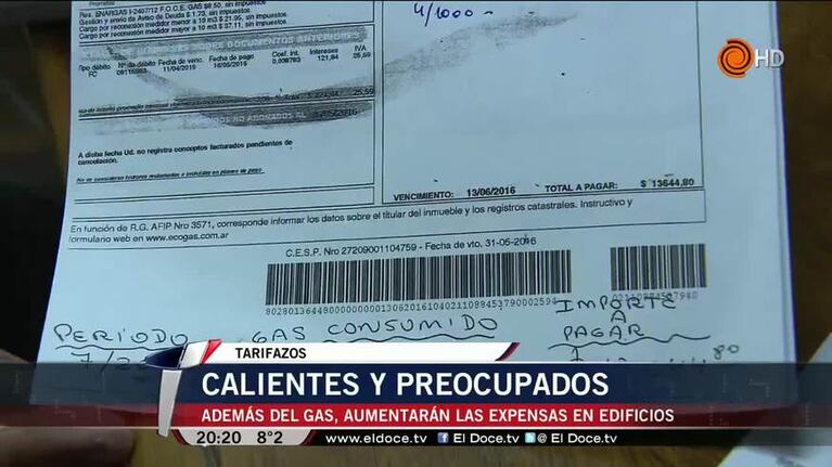 Aumentará el gas y las expensas en los edificios