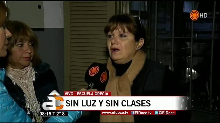Las clases están suspendidas en la escuela Grecia