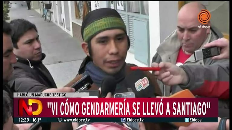 "Vi cómo Gendarmería se llevó a Santiago"