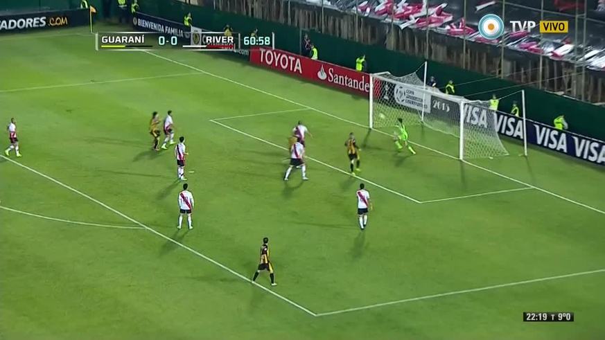 El gol de Guaraní ante River