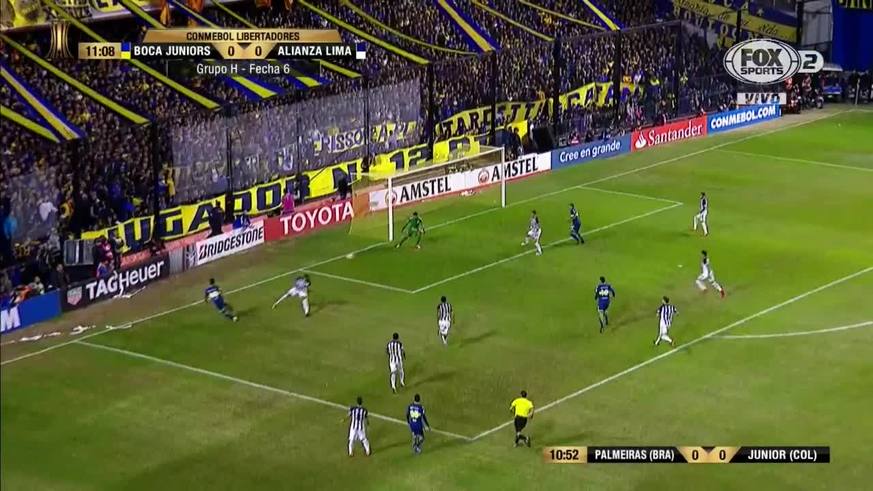 Boca se puso 4-0 en el primer tiempo