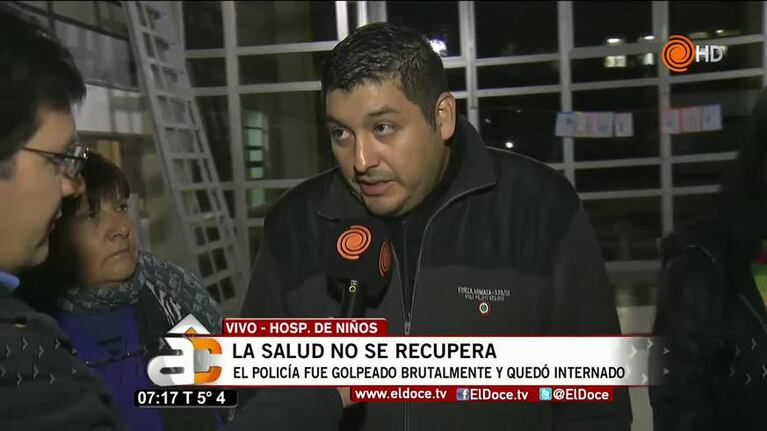 Agresión a un policía en el Hospital de Niños