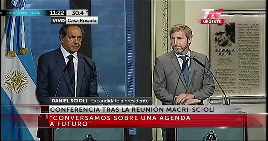 Scioli: "tendremos un espíritu de colaboración"