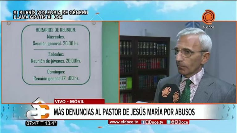 Jesús María: más denuncias contra el pastor por abusos sexuales