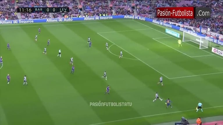 El primer gol de Messi del 2018 contra el Levante