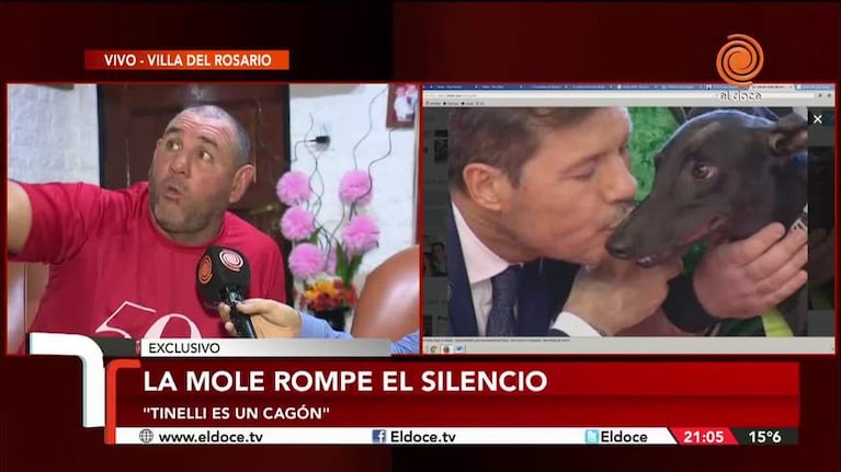 La Mole a Tinelli: "Que se pierda en el c... la plata"