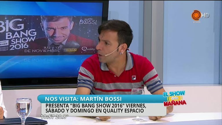 Martín Bossi llega con el Big Bang Show a Córdoba