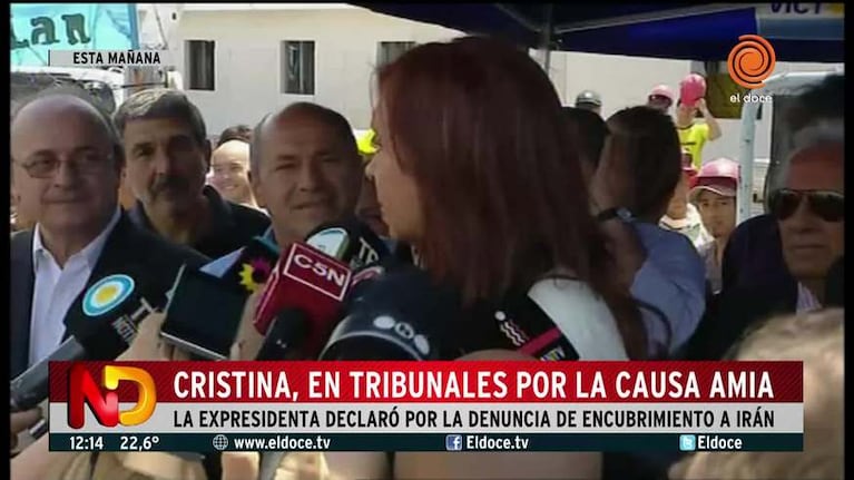 Cristina: "El objetivo es atemorizar a la oposición"