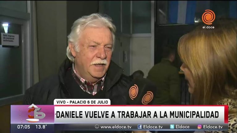 Rubén Daniele volvió a trabajar