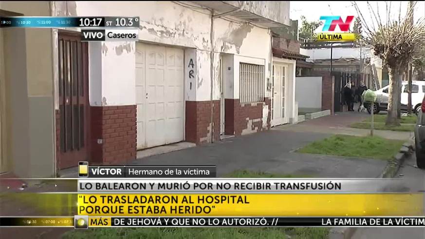 Murió por no recibir una transfusión