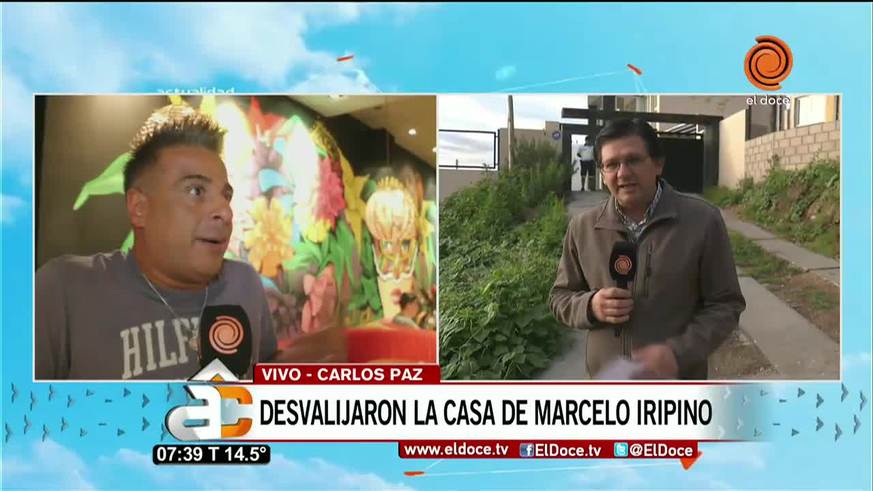 Desvalijaron la casa de Marcelo Iripino en Carlos Paz