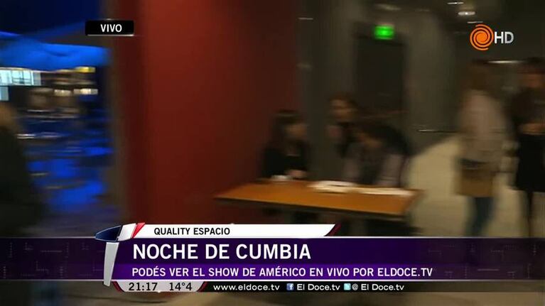 El domo de ElDoce.tv en el show de Américo
