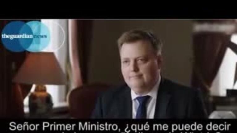 El primer ministro de Islandia se levantó de una entrevista