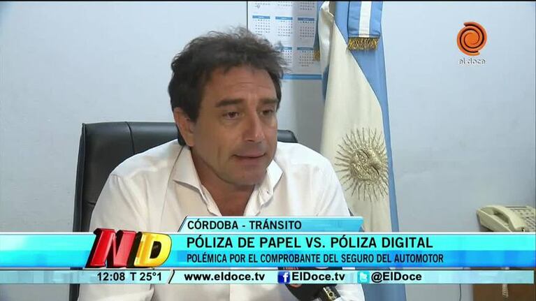 Polémica por el comprobante del seguro automotor