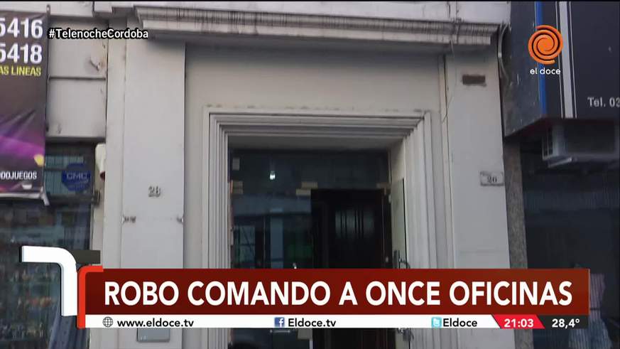 Robaron diez oficinas de abogados en un edificio