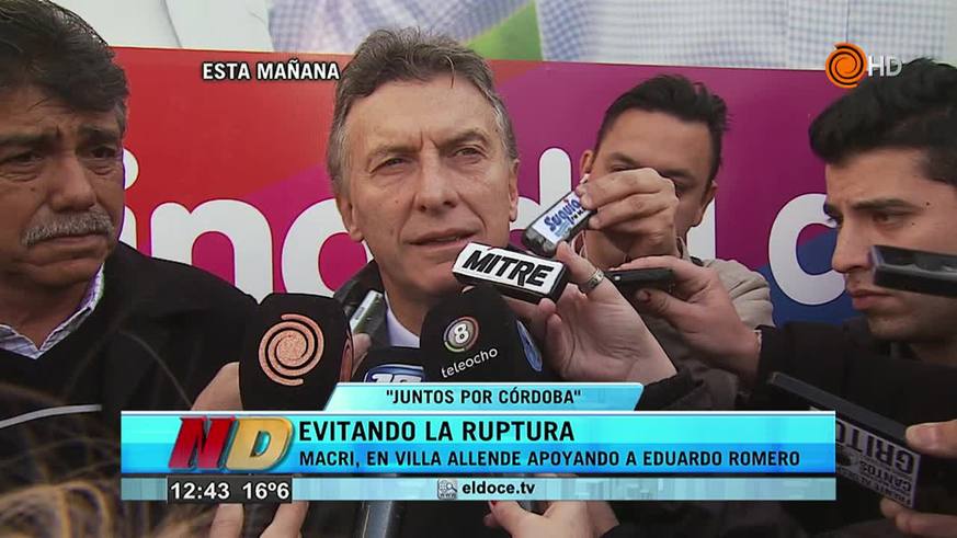 Macri y Aguad hablan de la interna de la alianza