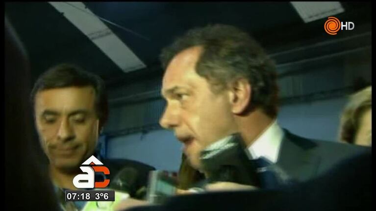 Scioli y Zannini se reunieron en Casa Rosada