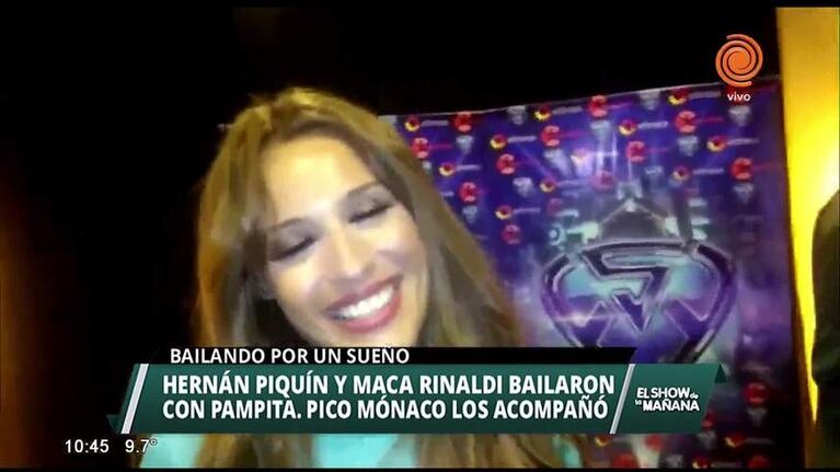 Pampita deslumbró al jurado