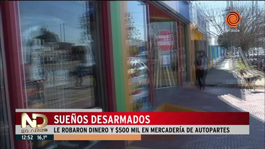 Robo a un local de autopartes