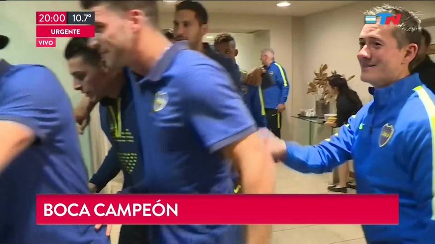 "Es para vos...", cantaban los jugadores de Boca