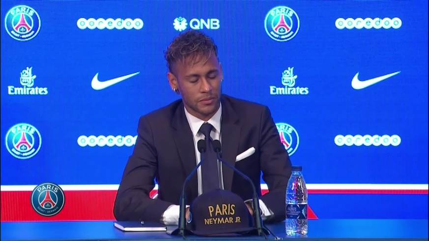 Neymar fue presentado en el PSG