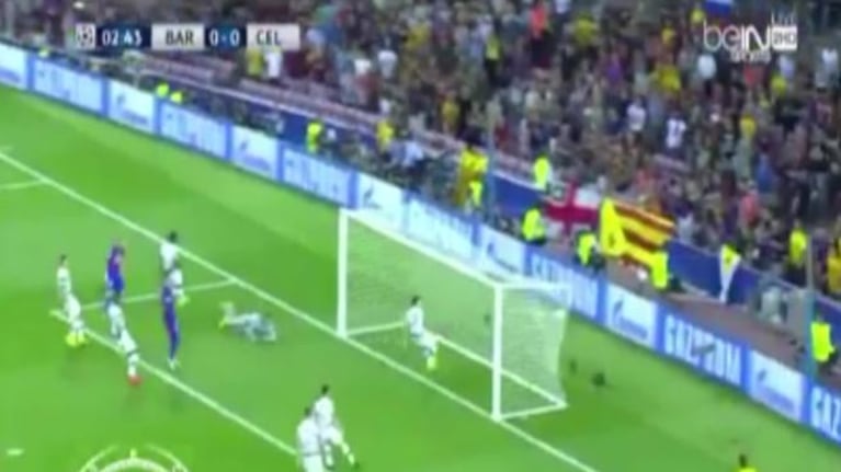 El doblete de Messi en el primer tiempo ante Celtic