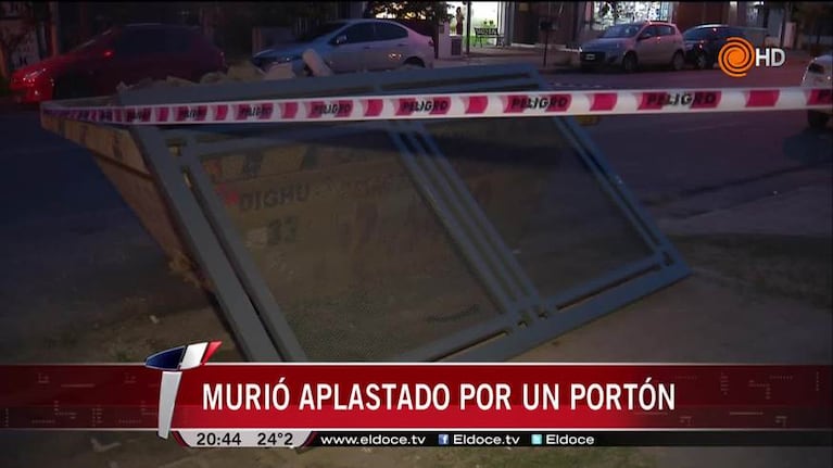 Murió un nene aplastado en barrio Urca