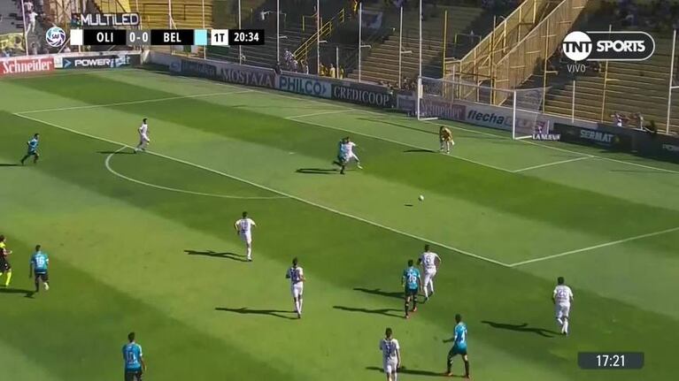 Jonathan Ramis convirtió para Belgrano contra Olimpo