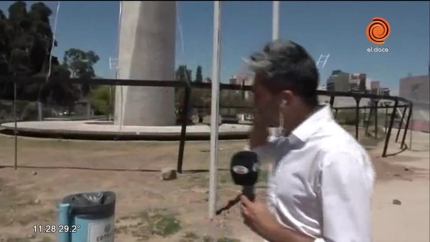 Comenzó el armado del arbolito de navidad