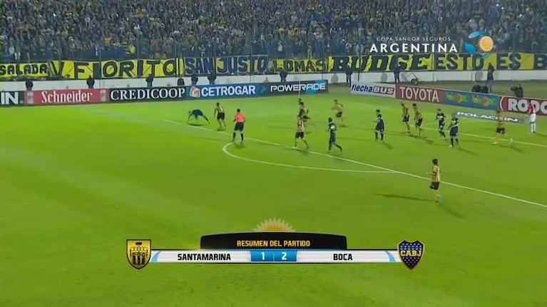 Los goles de Boca-Santamarina