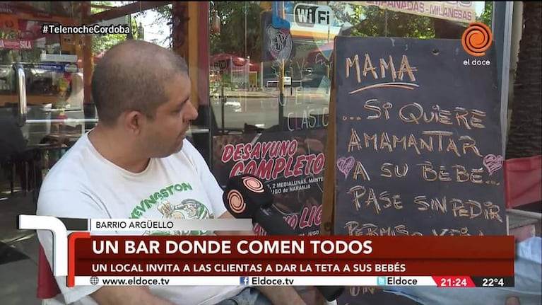 Invita a las mamás a amamantar a sus bebés en su bar