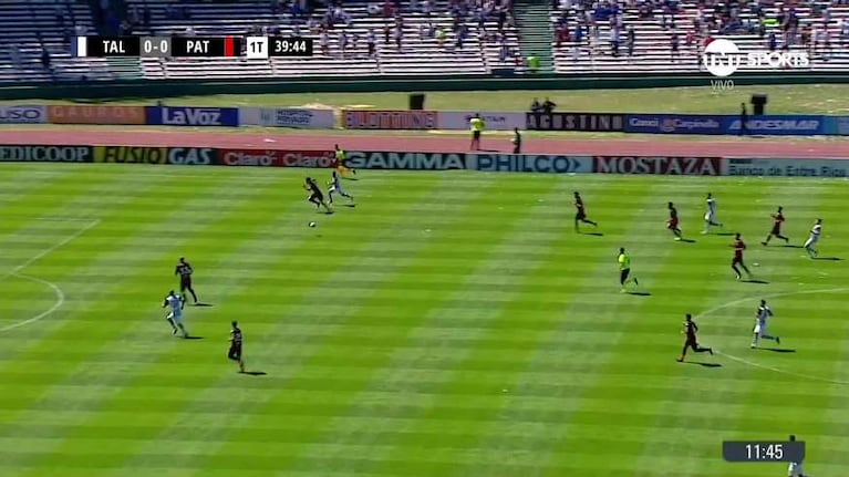 El penal no cobrado a Talleres por falta a Palacios