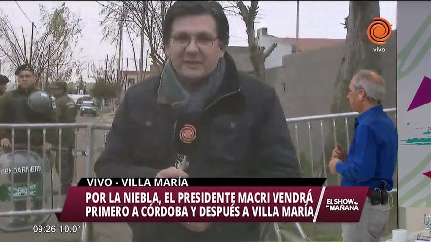 Cobertura de la visita de Macri a Córdoba