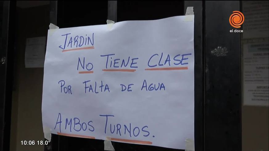 Escuelas de zona noroeste sin clases por falta de agua