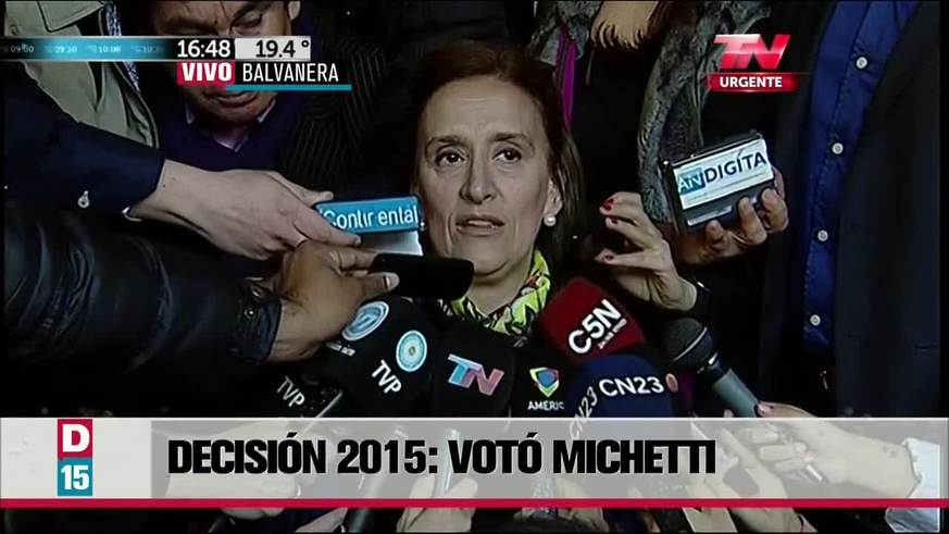 El voto de Michetti