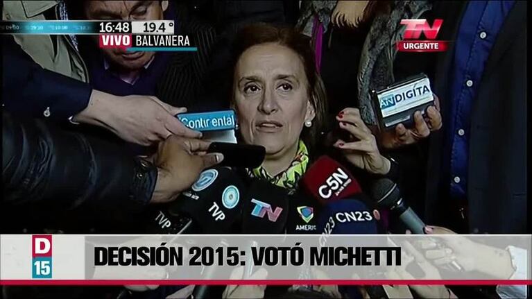 El voto de Michetti