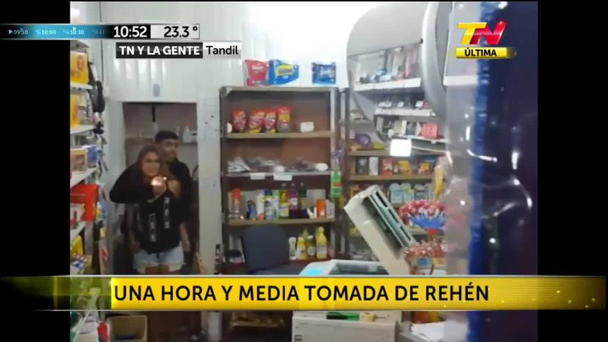 Tomó de rehén a una kiosquera en Tandil