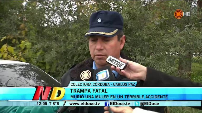 Una mujer murió en un choque frontal en la colectora