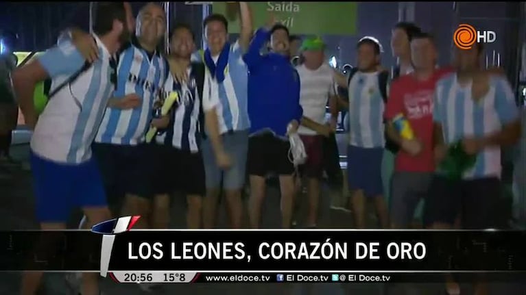 Río 2016: la locura de los hinchas argentinos por el oro de Los Leones