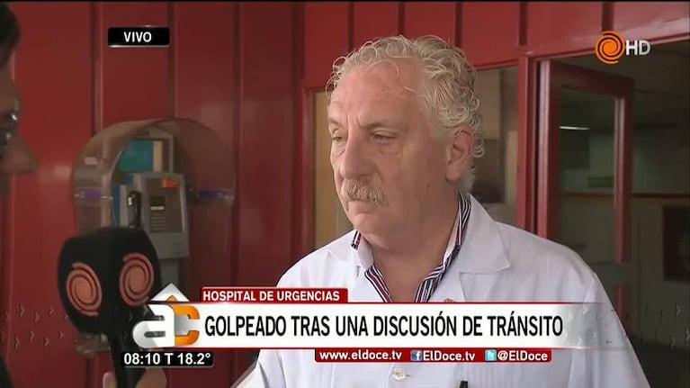 El estado de salud del médico atacado en una discusión de tránsito