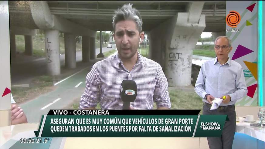 Falta de carteles en puentes