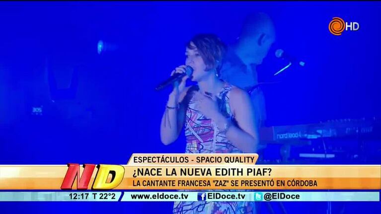 Zaz pasó por Córdoba