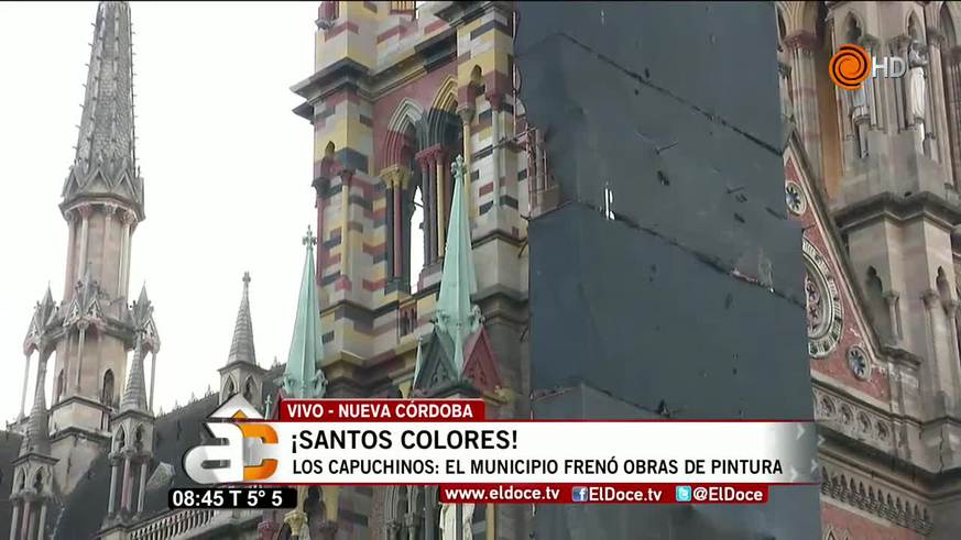 La Municipalidad ordenó detener las obras de pintura en Los Capuchinos