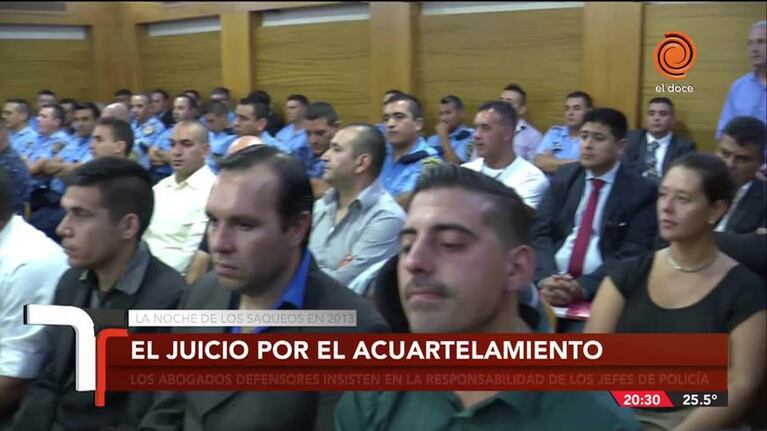 El juicio por el acuartelamiento: apuntan contra los jefes policiales