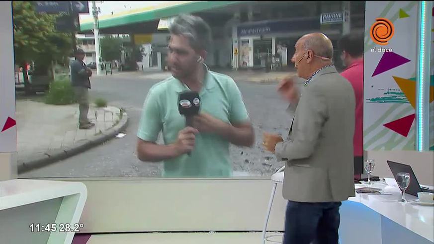 Fuga de gas y evacuación en Bº Pueyrredón