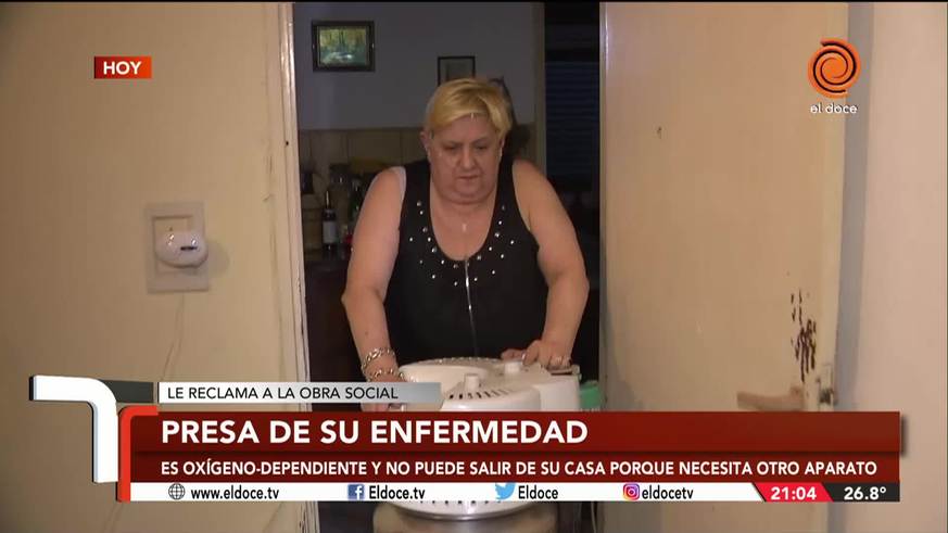 "Yo no salgo a ningún lado, no puedo respirar"