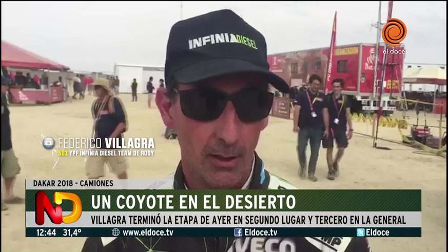 El Coyote pelea bien arriba en los camiones