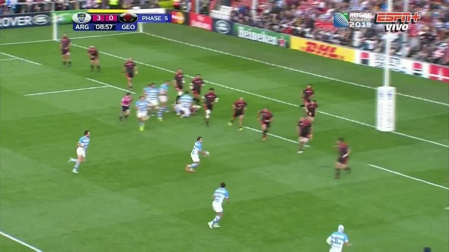 Try de Lavanini para Los Pumas contra Georgia