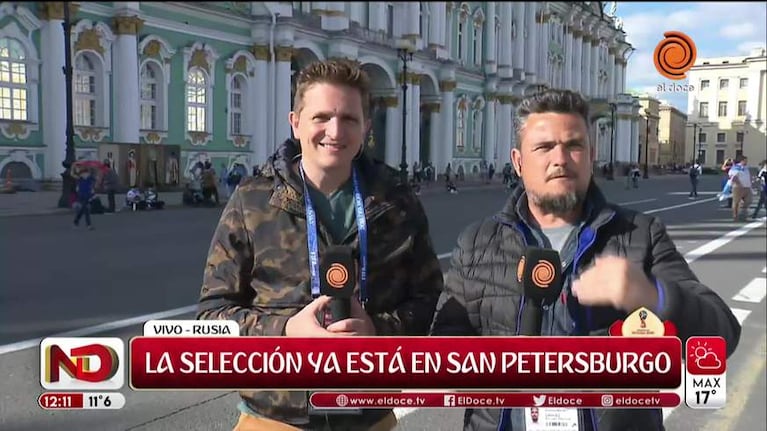 La Selección Argentina llegó a San Petersburgo con mucho apoyo